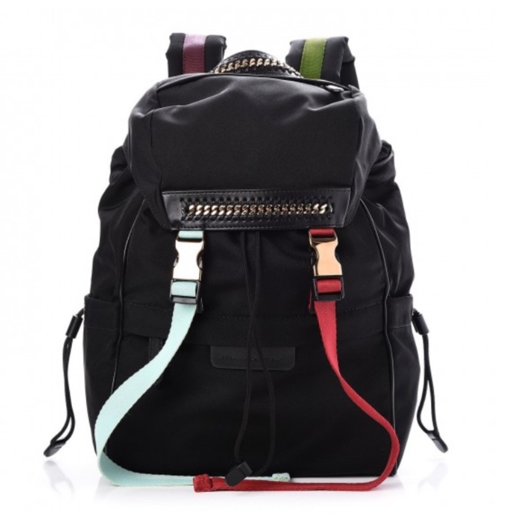 RARE STELLA MCCARTNEY BLACK FALABELLA GO MOUNTAIN BACKPACK